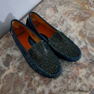 Fascani Blue Girls Dress Shoes Size 36 (US 6) New Unboxed